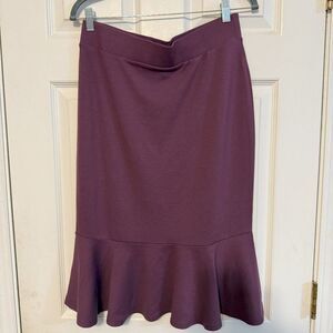 Zenana Premium Plum Purple Skirt w/ruffle | NWT | Size S